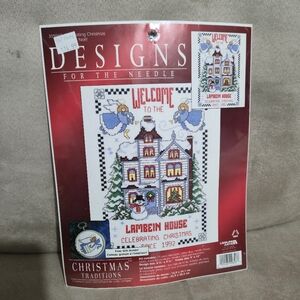 Designs For The Needle Lambein house Cross Stitch New In Plastic Seal